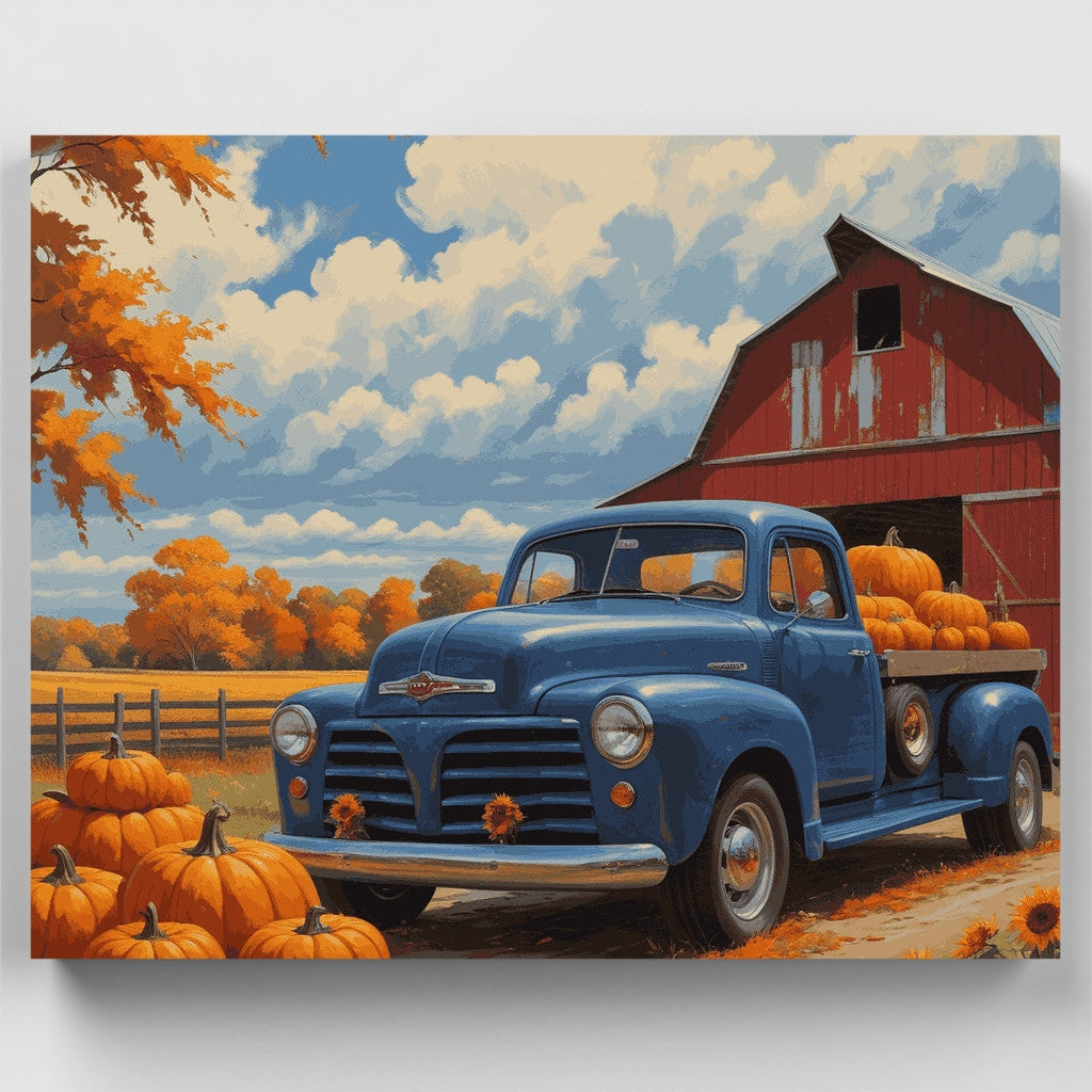 Autumn Harvest Pickup - Paint by Numbers Kit