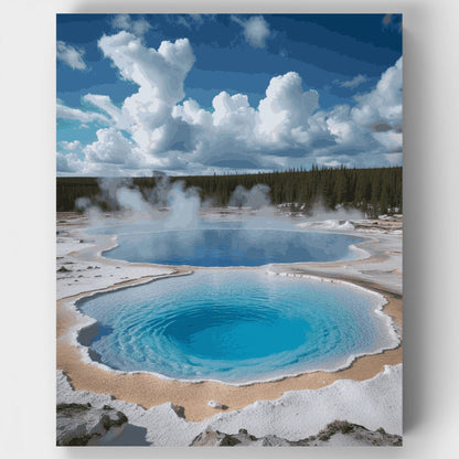 Yellowstone Hot Springs - Paint by Numbers Kit