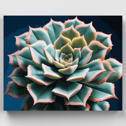 Stunning Succulent Spiral - Paint by Numbers Kit