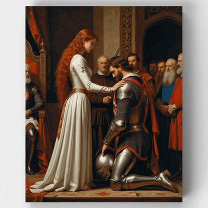 Medieval Knighting Ceremony - Paint by Numbers Kit
