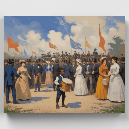 Norwegian Constitution Day Celebration - Paint by Numbers Kit