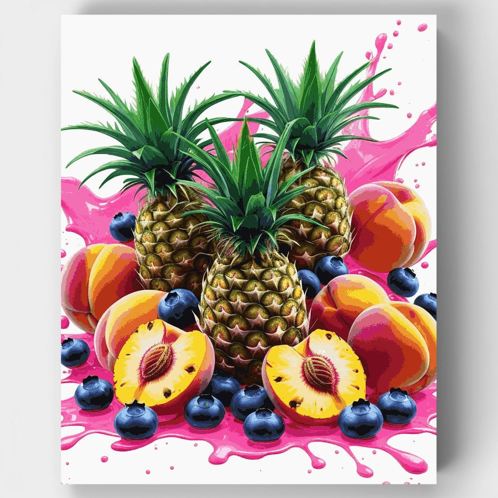 Tropical Fruit Splash - Kit de pintura por números — Estándar