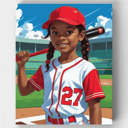 Baseball Player #27 - Paint by Numbers Kit