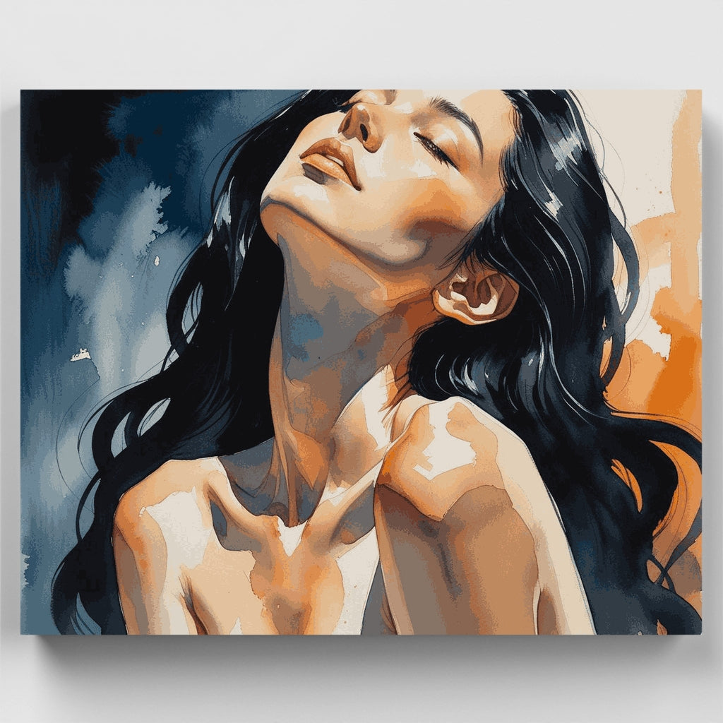 Retrato de mujer sensual - Kit de pintura por números — Estándar