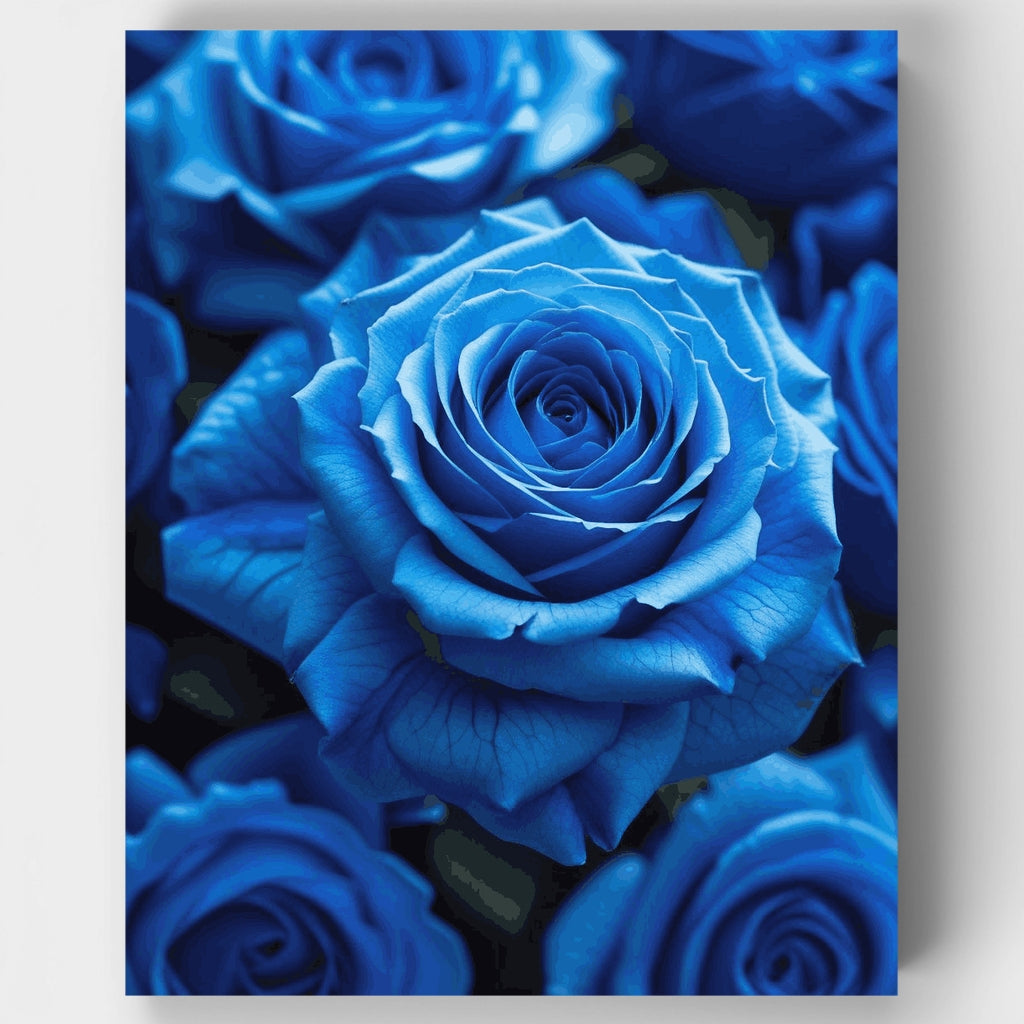 Blue Roses - Paint by Numbers Kit