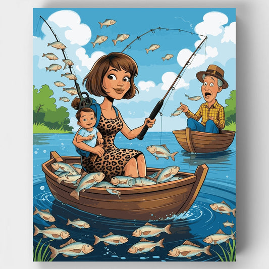 Fishing Family Fun - Paint by Numbers Kit