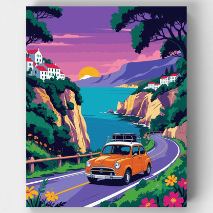 Coastal Road Trip Adventure - Paint by Numbers Kit