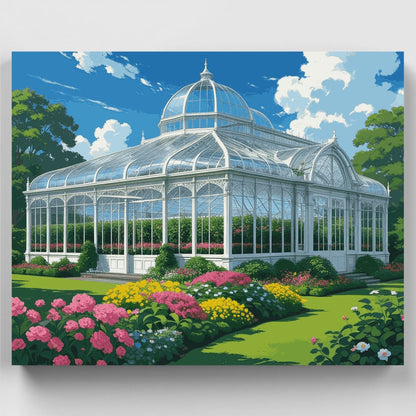 Victorian Greenhouse Garden - Paint by Numbers Kit