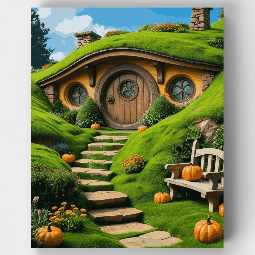 Hobbit House Autumn - Paint by Numbers Kit
