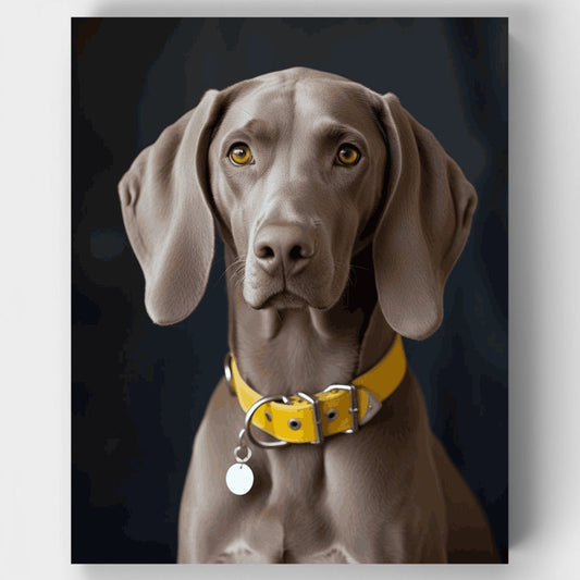 Elegant Weimaraner Portrait - Paint by Numbers Kit