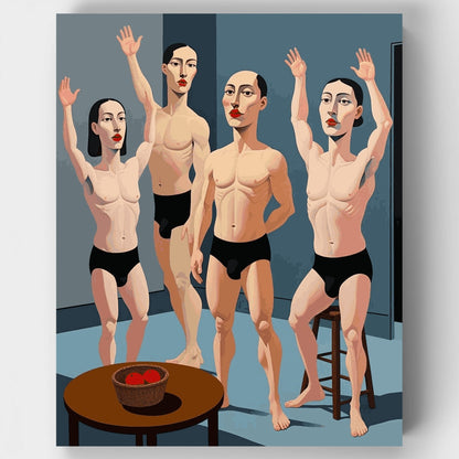 Contemporary Figures in Motion - Paint by Numbers Kit