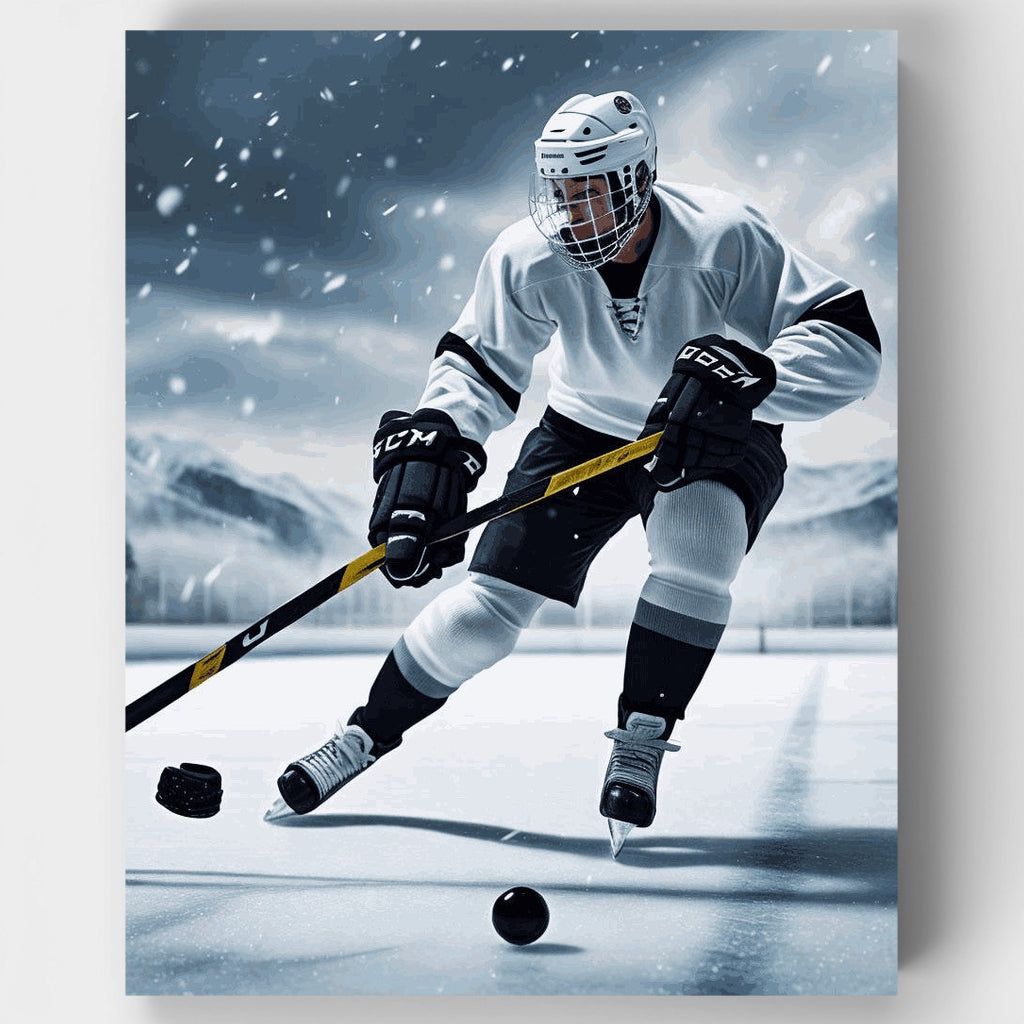 Campeón de hockey sobre hielo - Kit de pintura por números — Estándar