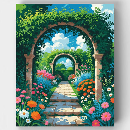 Secret Garden Archway - Paint by Numbers Kit