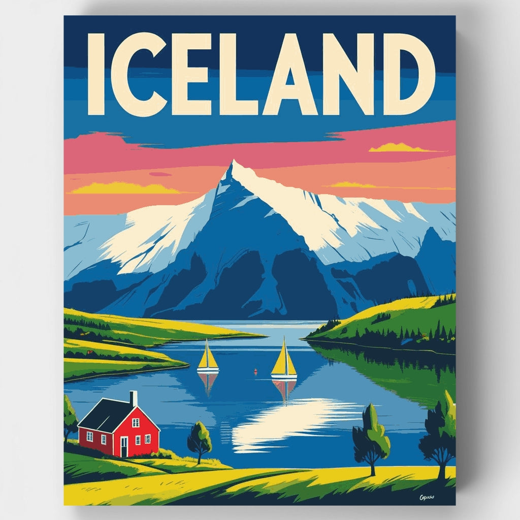 Islandia - Kit de pintura por números — Estándar