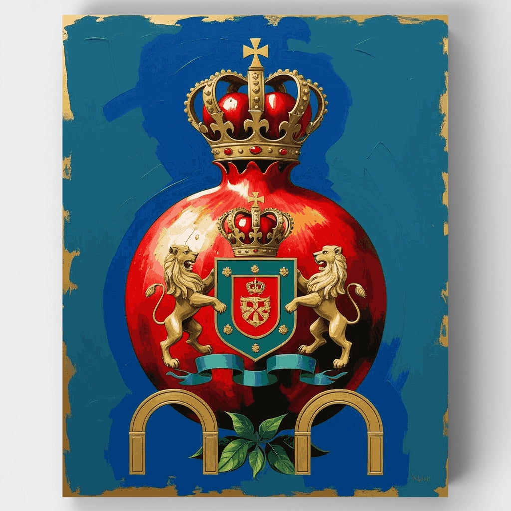 Royal Crown Pomegranate - Kit de pintura por números — Estándar