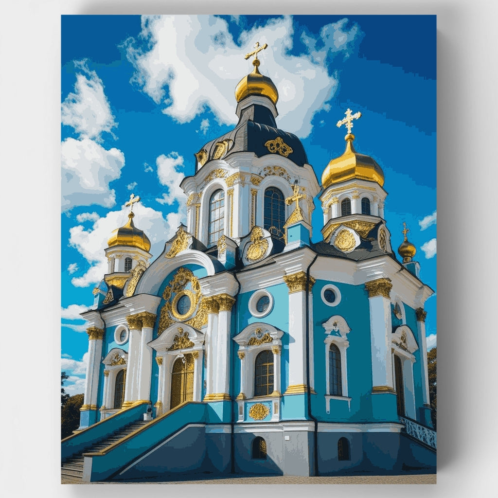 Catedral Ortodoxa Ucraniana - Kit de pintura por números — Estándar