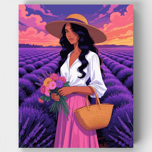 Lavender Field Beauty - Paint by Numbers Kit