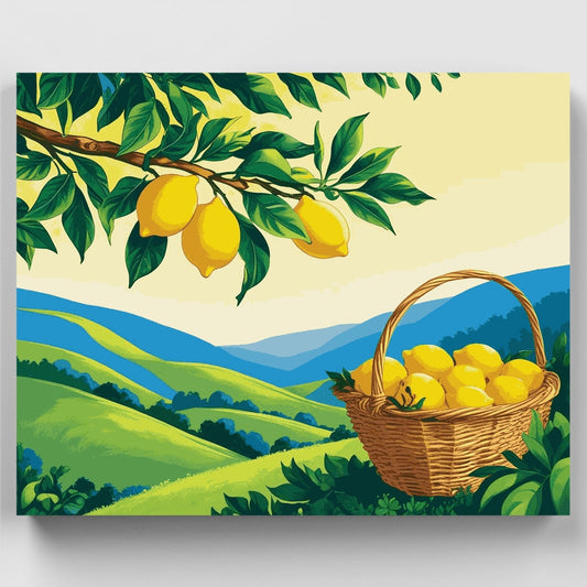 Lemon Grove Harvest - Paint by Numbers Kit