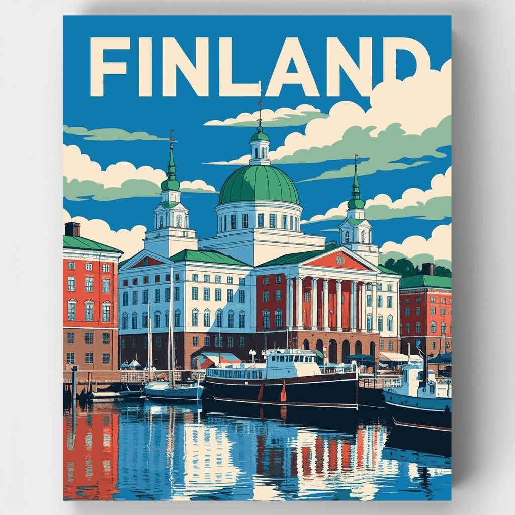 Catedral del Puerto de Helsinki - Kit de pintura por números — Estándar