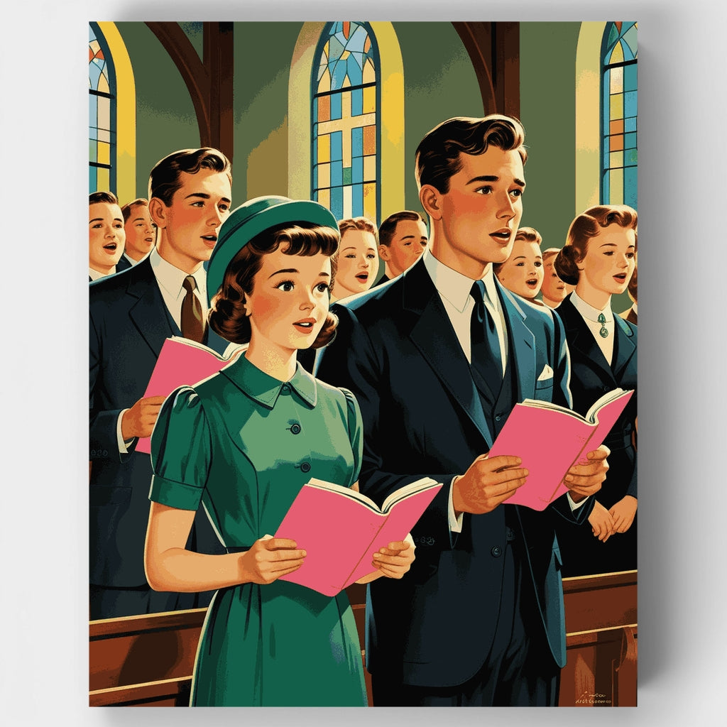 Church Choir - Paint by Numbers Kit