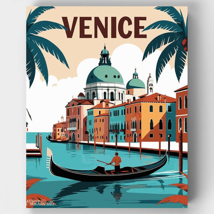 Venetian Canal Paradise - Paint by Numbers Kit