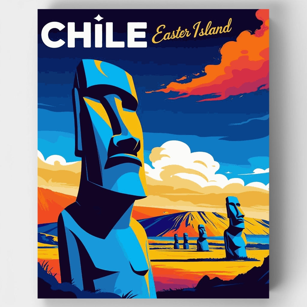 Chile Isla de Pascua - Kit de pintura por números — Estándar