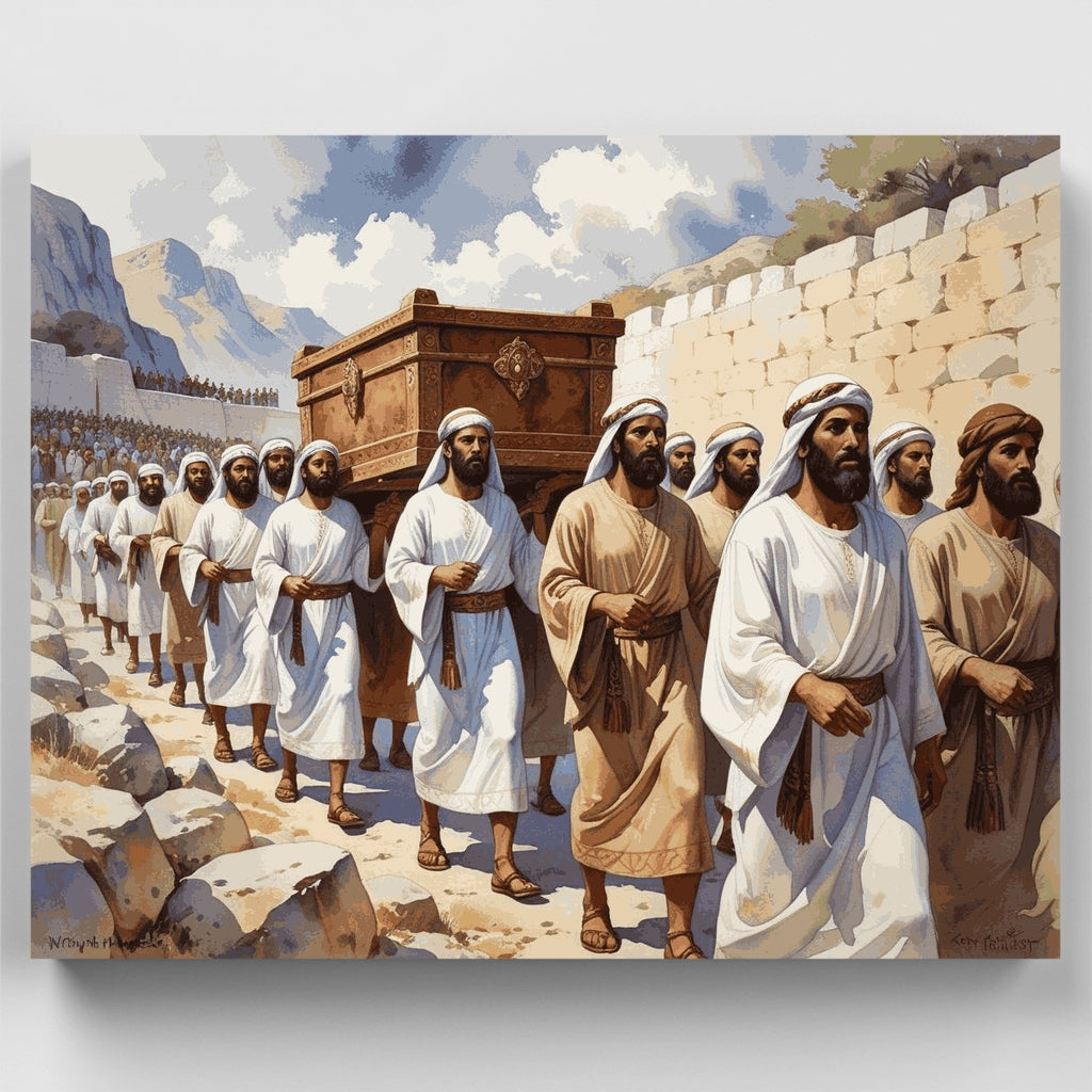 Procesión antigua con el Arca Sagrada - Kit de pintura por números — Estándar