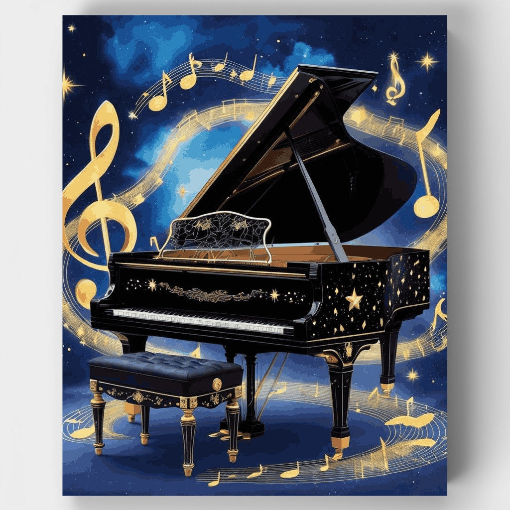 Sinfonía de piano celestial - Kit de pintura por números — Estándar