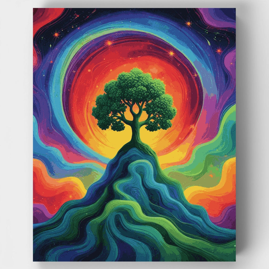 Árbol celestial de la armonía: kit de pintura por números — Estándar
