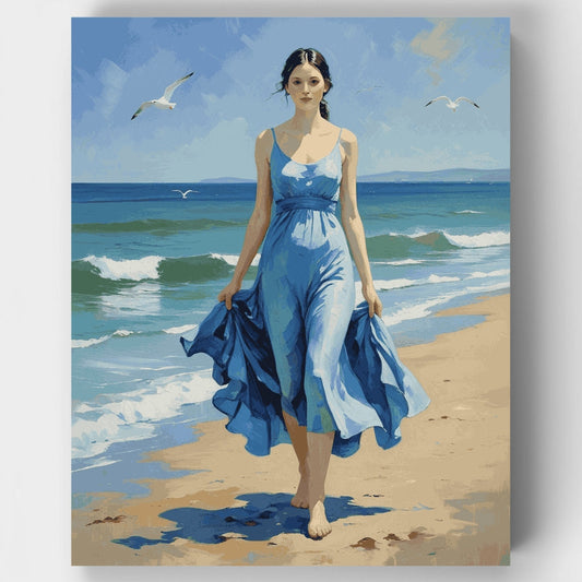 Ocean Breeze Beach Walk - Paint by Numbers Kit