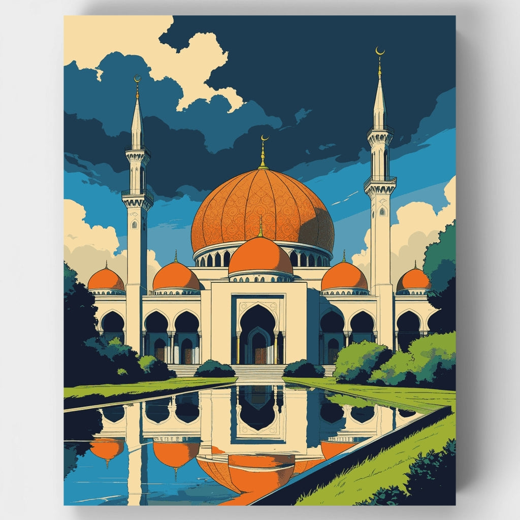 Mezquita majestuosa - Kit de pintura por números — Estándar