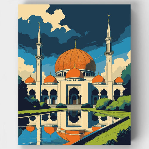 Majestic Mosque - Paint by Numbers Kit