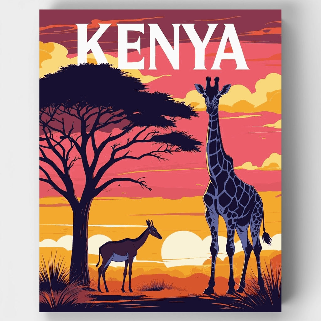 Kenia - Kit de pintura por números — Estándar