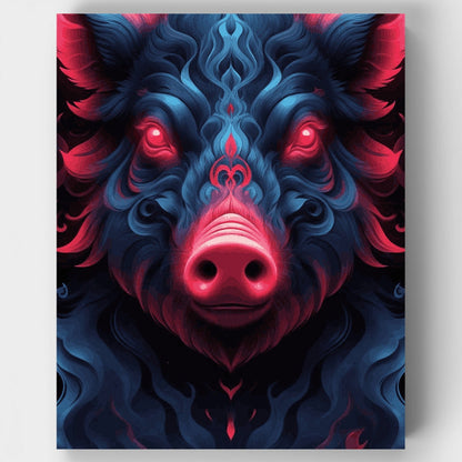 Mystical Pig - Paint by Numbers Kit