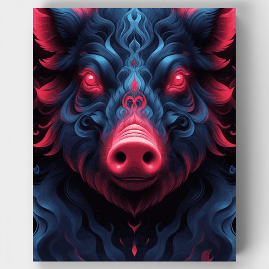Mystical Pig - Paint by Numbers Kit