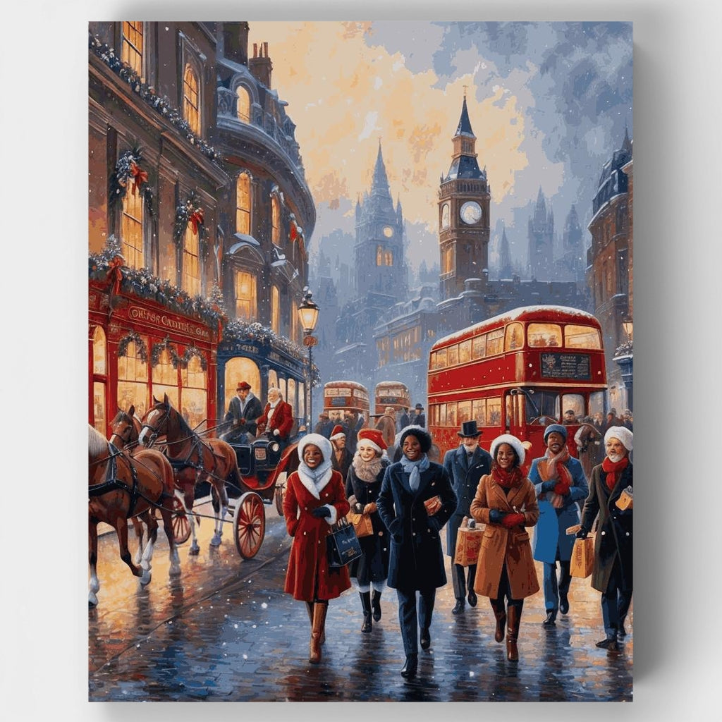 Navidad en Londres - Kit de pintura por números — Estándar