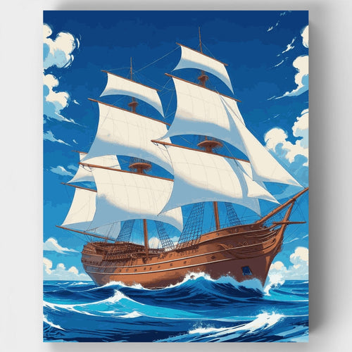 Galleon's Ocean Adventure - Paint by Numbers Kit