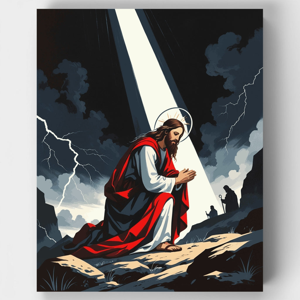 Jesus Praying in Gethsemane - Paint by Numbers Kit