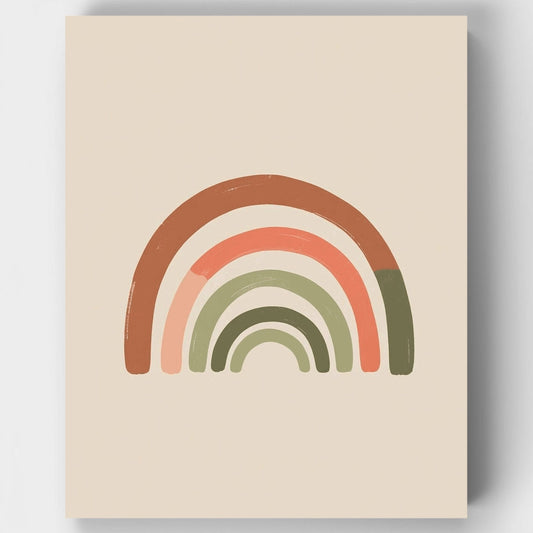 Earthy Rainbow - Paint by Numbers Kit