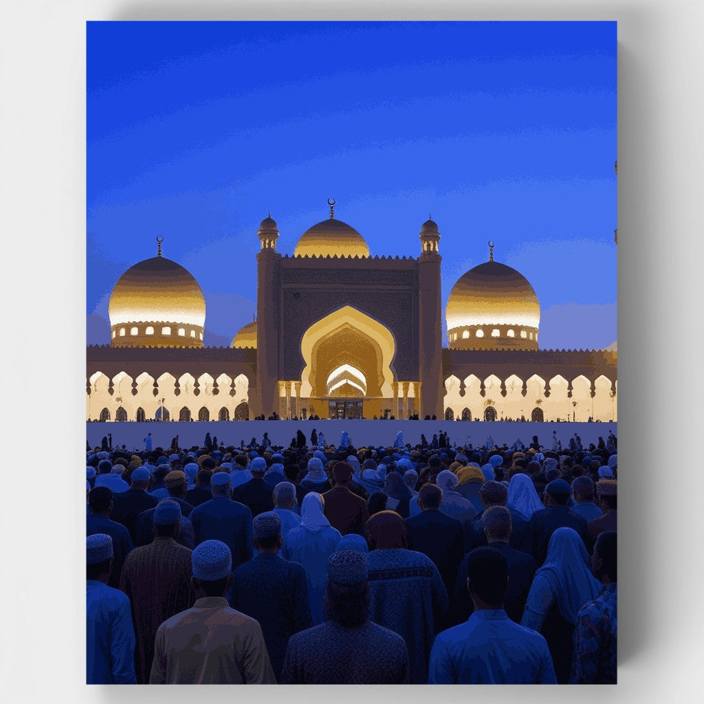 Oración vespertina en la Gran Mezquita - Kit de pintura por números — Estándar