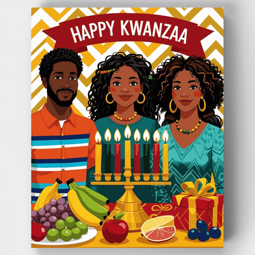 Celebración festiva de Kwanzaa - Kit de pintura por números — Estándar
