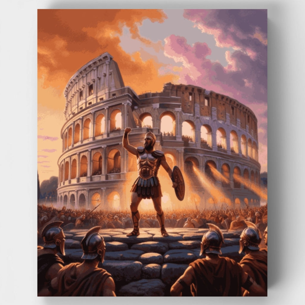 Gladiador romano - Kit de pintura por números — Estándar