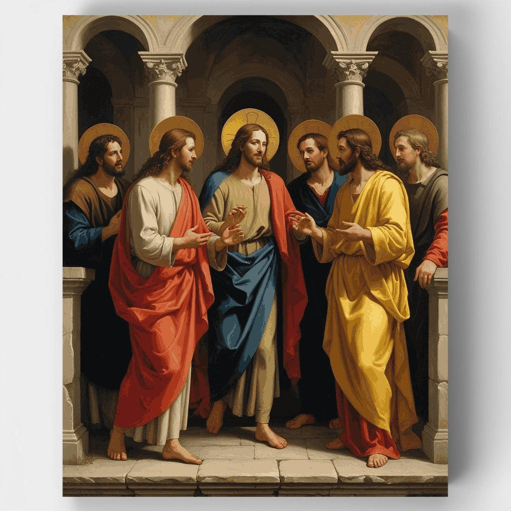 Jesús y los apóstoles - Kit de pintura por números — Estándar