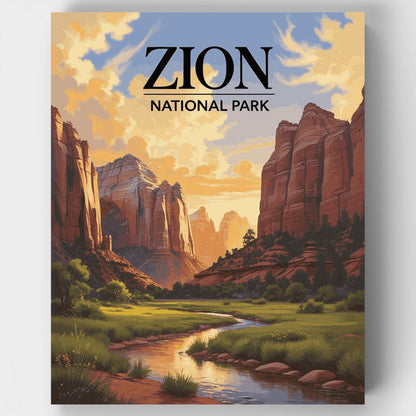 Zion Canyon Wilderness - Paint by Numbers Kit
