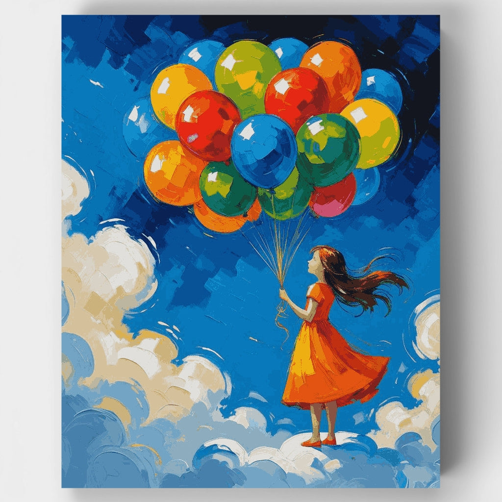 Vuelo en globo de ensueño - Kit de pintura por números — Estándar