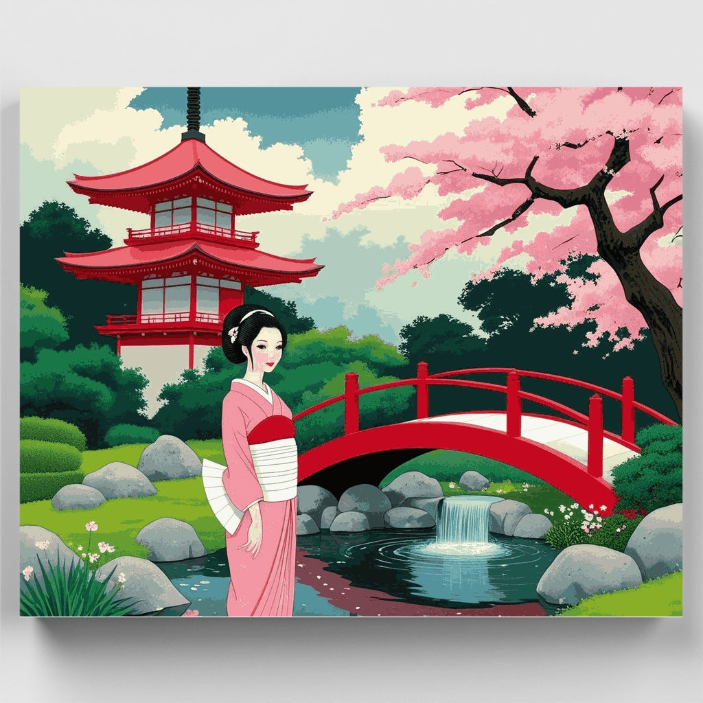 Japanese Garden Serenity - Paint by Numbers Kit
