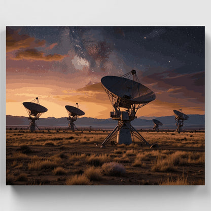 Cosmic Radio Array - Paint by Numbers Kit