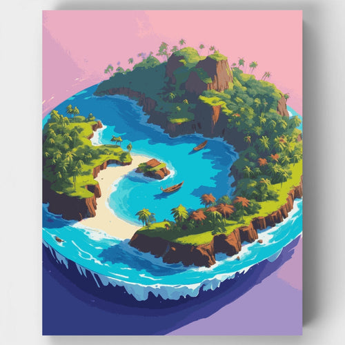 Tropical Oasis - Paint by Numbers Kit