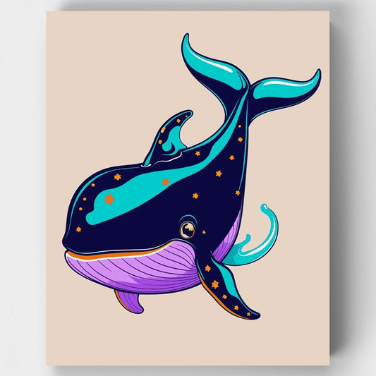 Cosmic Whale - Paint by Numbers Kit
