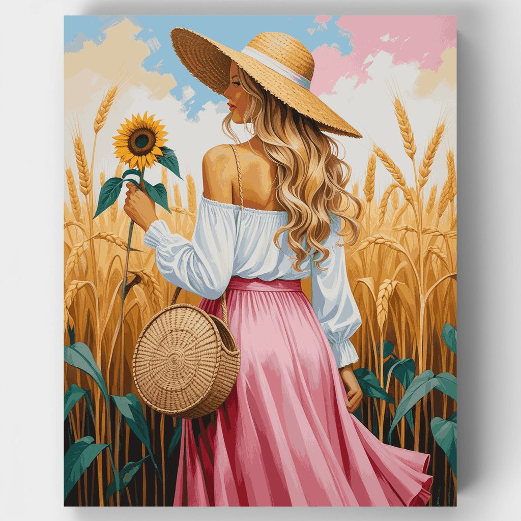 Summer Wheat Field - Paint by Numbers Kit